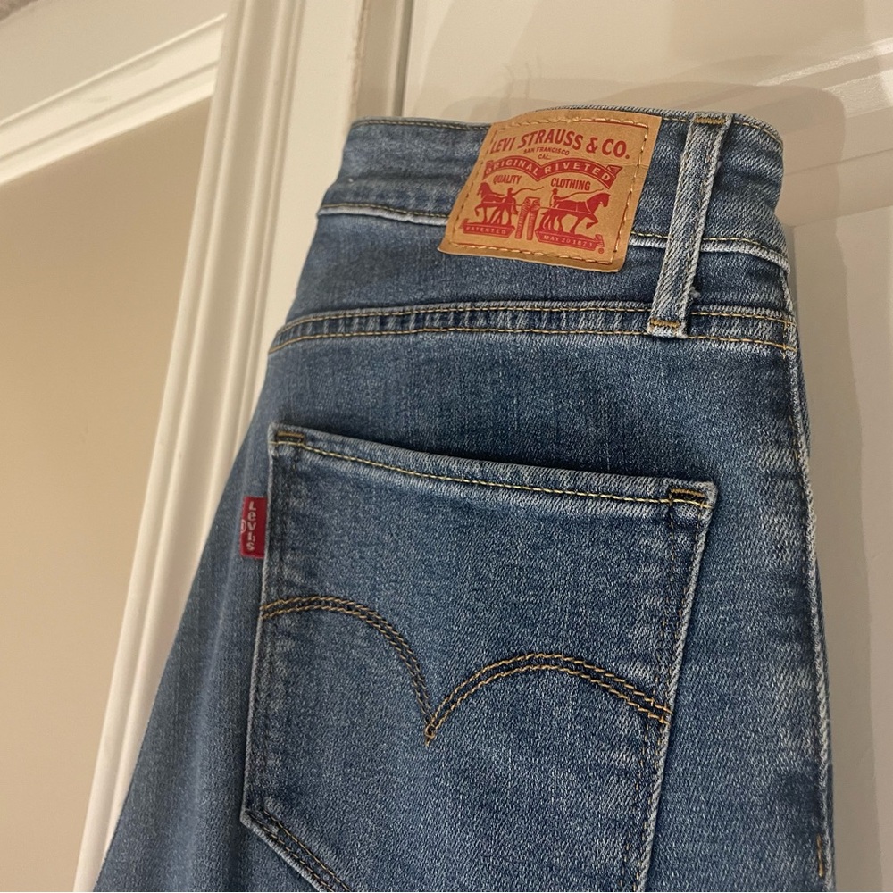 721 Levi's High Rise Skinny Ankel Blue Denim Jeans